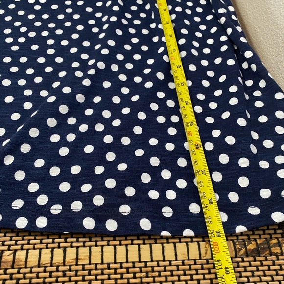 Boden Naomi Relaxed Jersey Dress 6R Navy Abstract Dot Preppy Feminine Polka dot - Picture 12 of 12